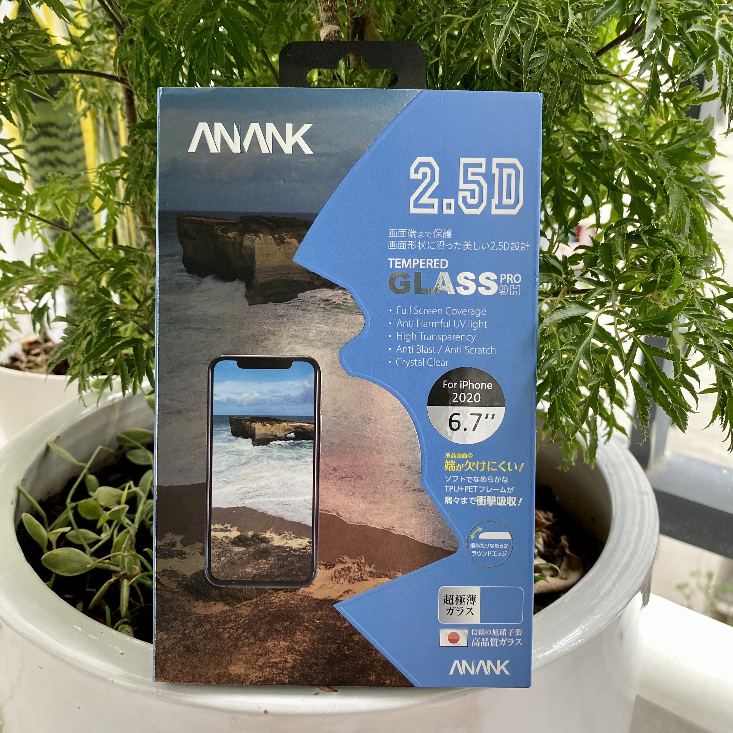 Cường lực dành cho iPhone 12 Pro Max ANANK 3D Nhật Bản- Hàng chính hãng