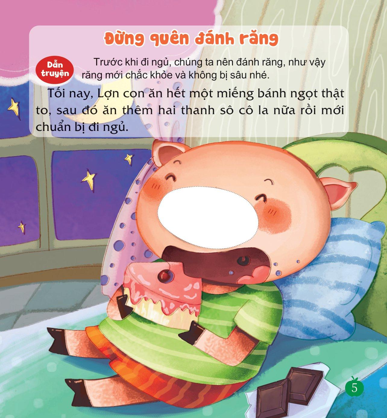 Sách Dán Hình Dạy Trẻ Thói Quen Tốt - Đừng Quên Đánh Răng