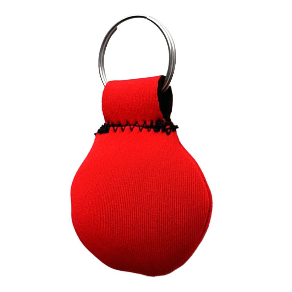 2-4pack Neoprene Floating Keyring for Marine Boating Yachting Sailing Surf Red