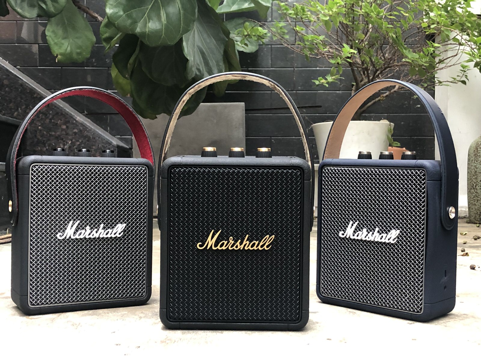 Loa di động Marshall Stockwell 2- Black &amp; Brass ( NEW )- Hàng nhập khẩu