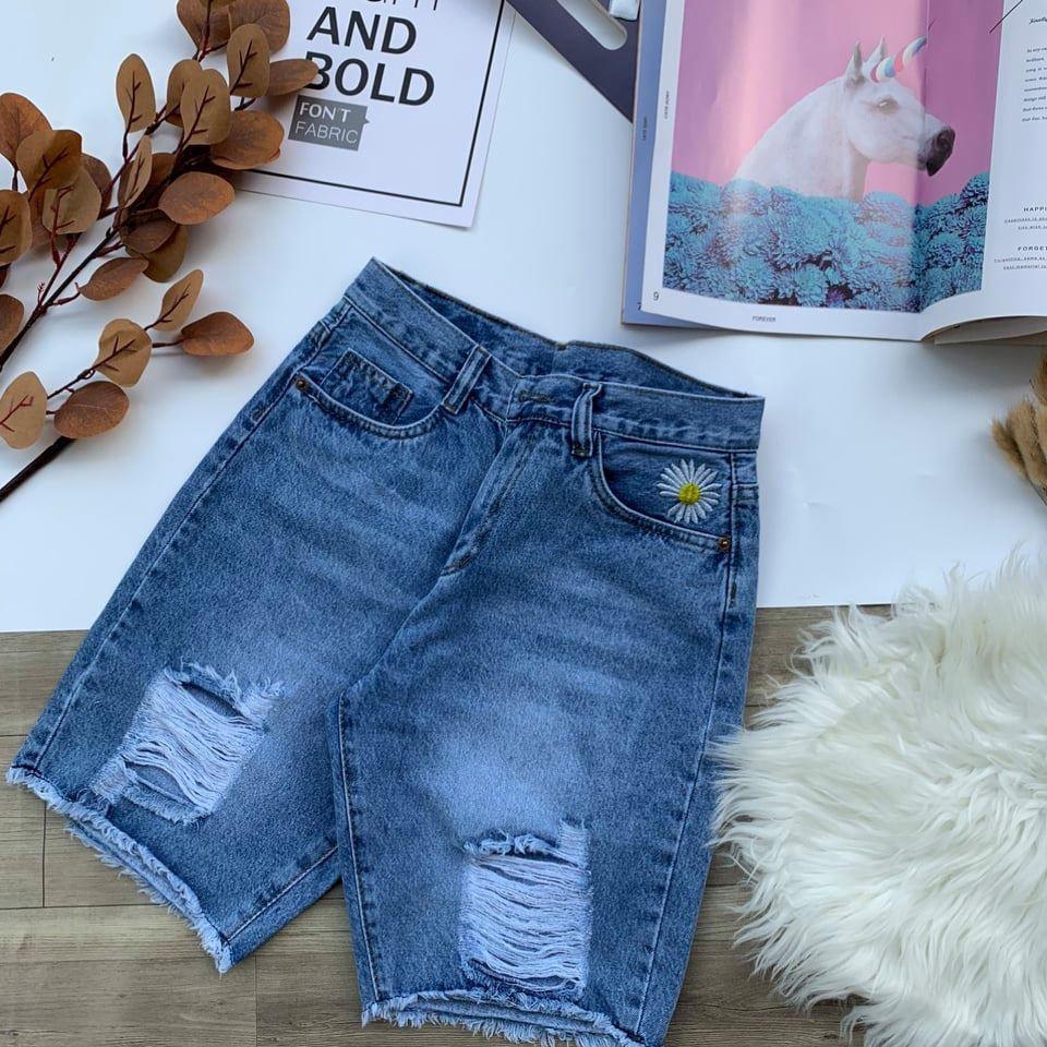 QUẦN JEAN NGỐ RÁCH COTTON HOT LƯNG CAO SHOP PHƯƠNG CHÂU
