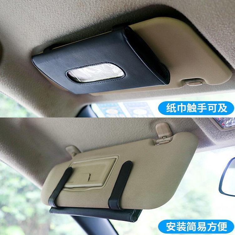 Hộp đựng khăn giấy bằng da PU cho xe hơi