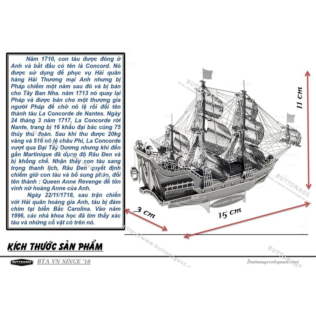 Mô Hình Lắp Ráp 3d Tàu Buồm Nữ Hoàng Anne Báo Thù - Queen Anne’s Revenge !