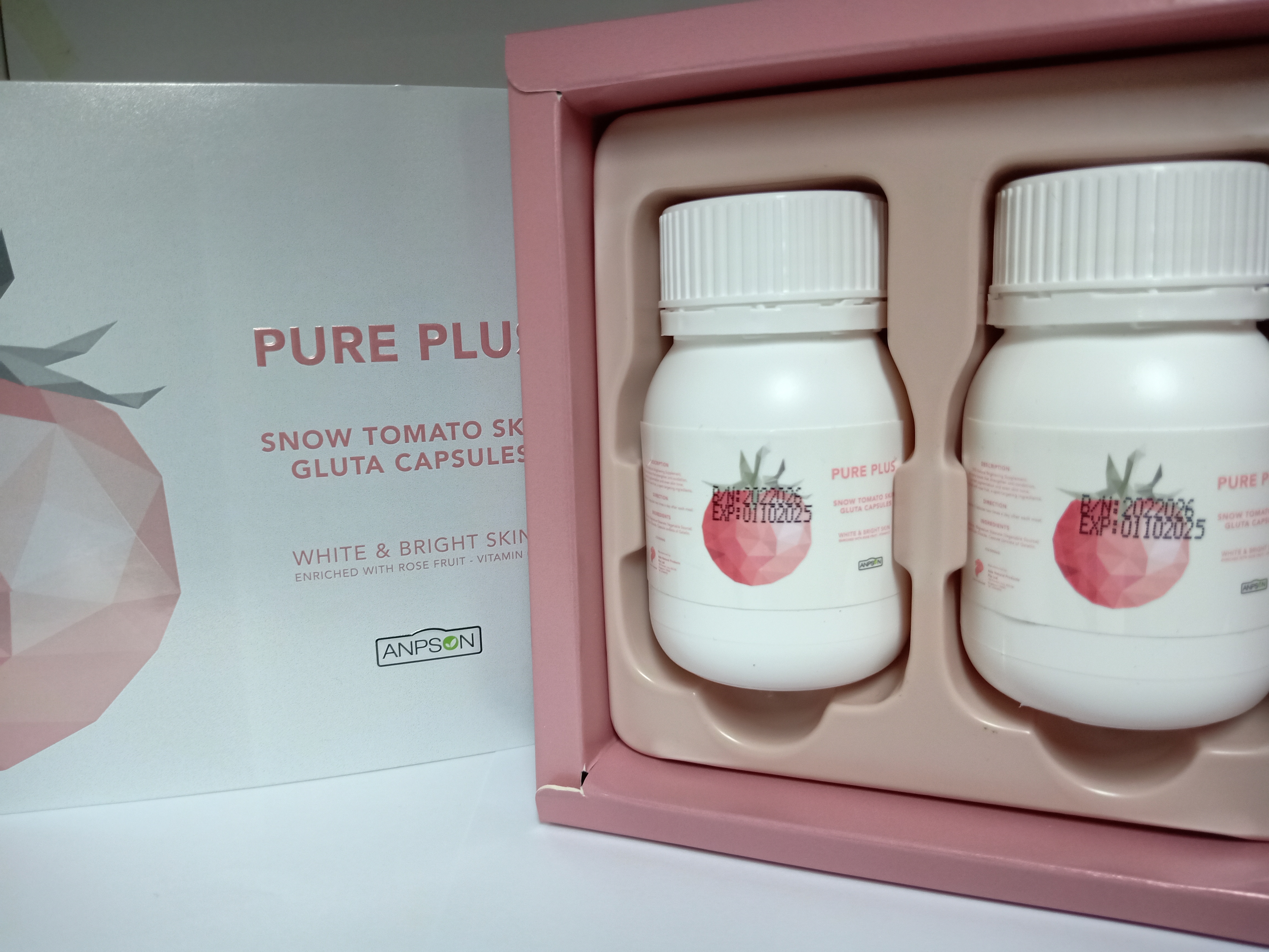 Viên Uống Điều Chỉnh Sắc Tố Da Tăng Cường Chất Chống Oxy Hóa Pure Plus Làm Da Trắng Sáng Hơn Với Thành Phần Từ Quả Hoa Hồng