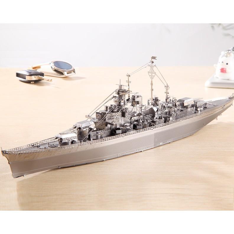 Mô Hình Lắp Ráp 3d Thiết Giáp Hạm Bismarck – Đức
