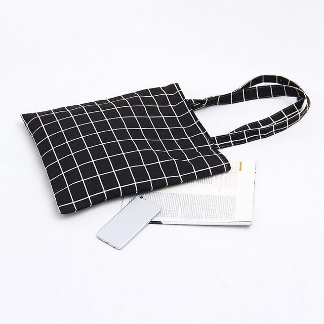 TÚI TOTE VẢI CANVAS CARO BASIC HOTTREND STYLE HÀN QUỐC LOẠI 1 MỀM MỊN