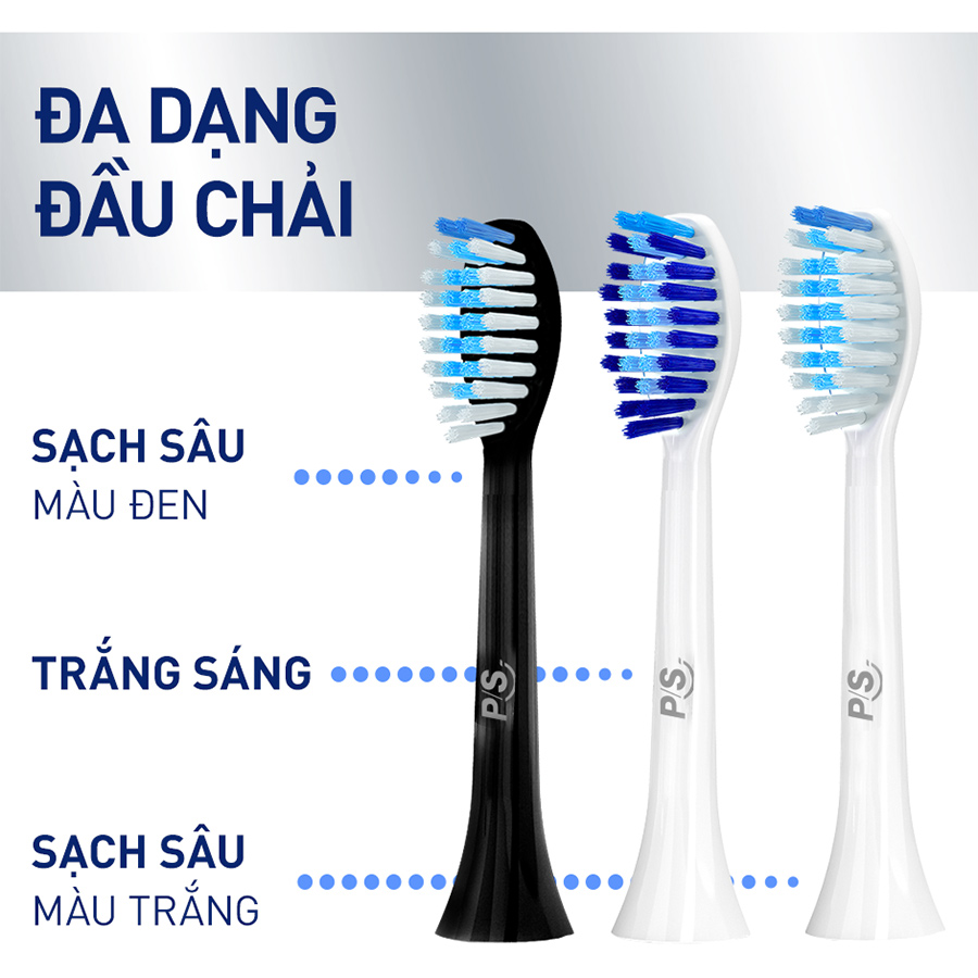 Bộ 2 đầu bàn chải điện P/S - Trắng Răng Tự Nhiên