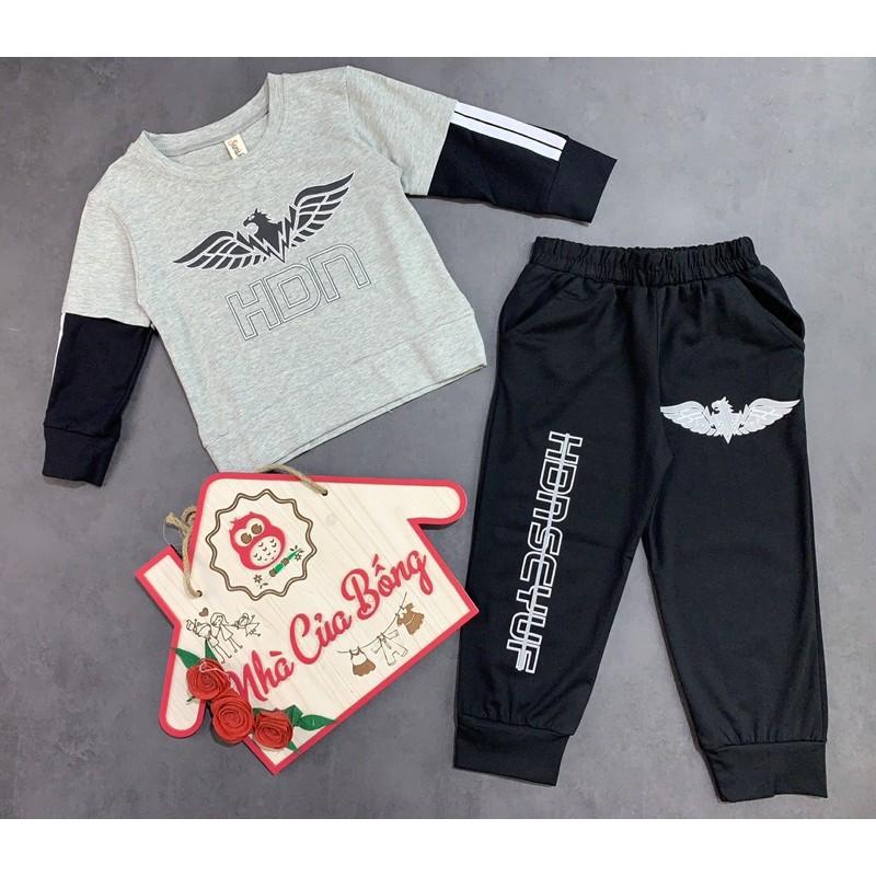 Bộ dài bé trai nhiều họa tiết size 22 - 36 kg