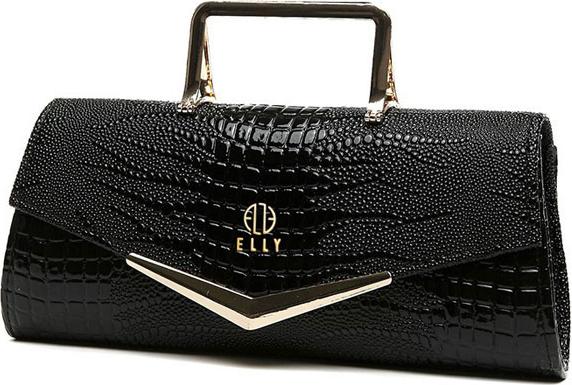 Túi clutch nữ cao cấp da thật ELLY – EC38 màu đen