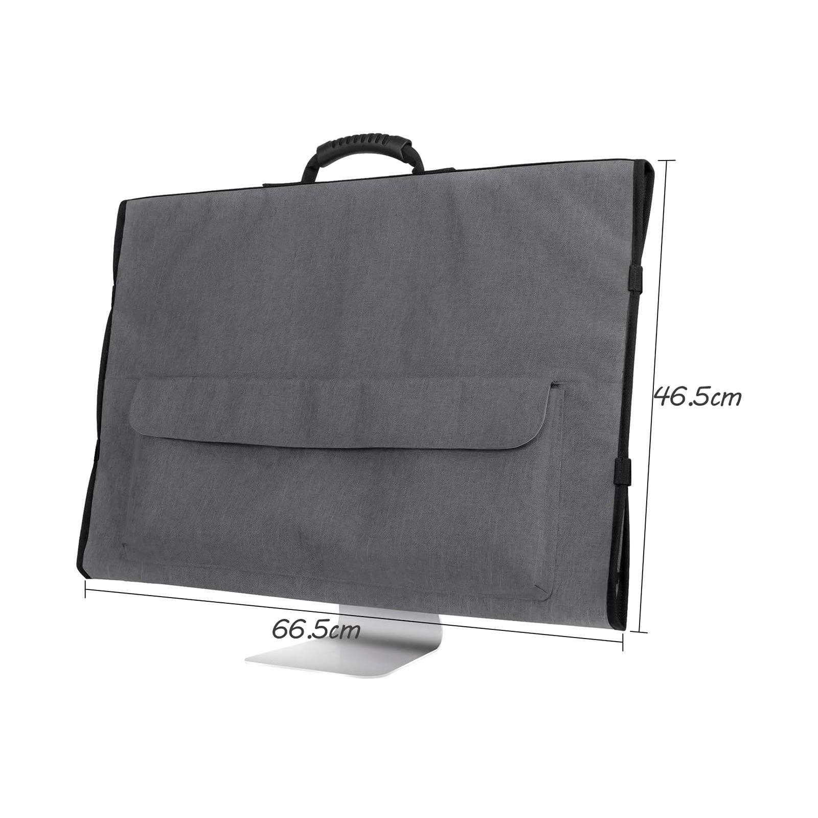 27" Monitor Carrying Case for Desktop Computer Screen and Accessories