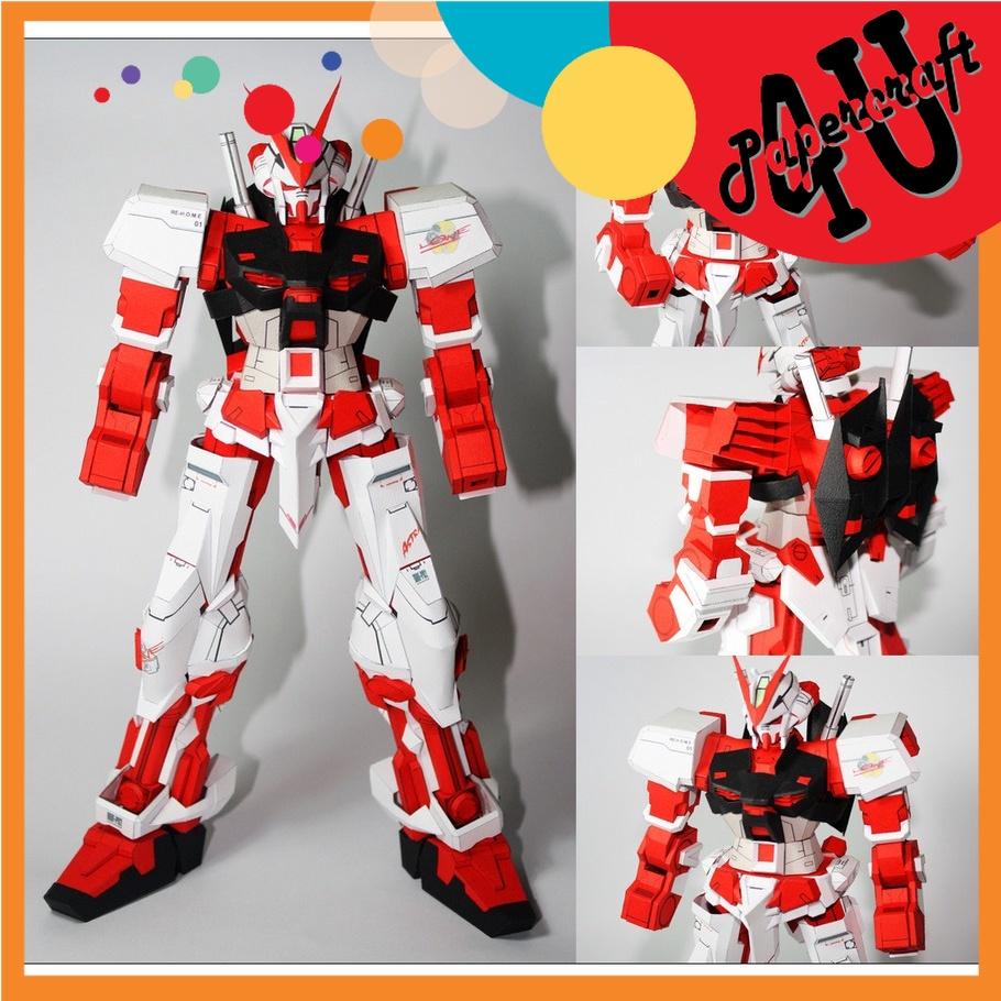 Mô hình giấy Gundamm MBF-P02 Astray Red Frame