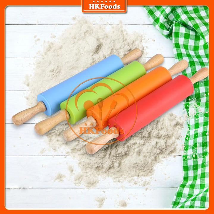 Combo Tấm Lót Nhào Bột 40*50cm Và Cán Lăn Bột Silicon 38cm
