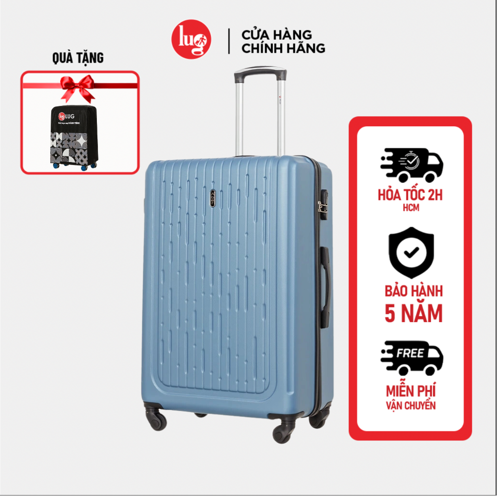 Vali Nhựa Lug Aber S20S24S28 Mhl010 Nhựa Abs Hạn Chế Trầy Xước, Khóa Số Bảo Mật An Toàn - 28 - Light Blue