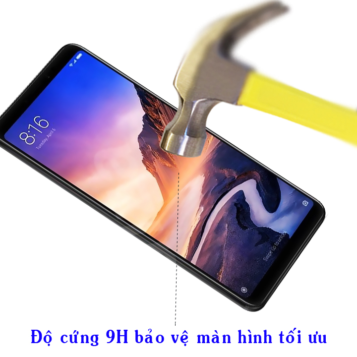 Kính Cường Lực cho Xiaomi Mi Max 3 - Full Màn Hình - Màu Đen - Hàng Chính Hãng