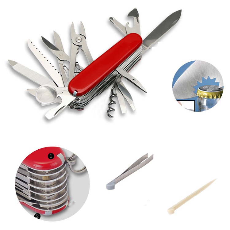 Móc khóa thông minh kiêm dụng cụ tích hợp 17 chức năng trong 1