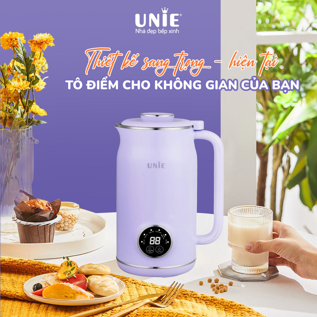 Máy làm sữa hạt mini Unie UMB06. Hàng chính hãng