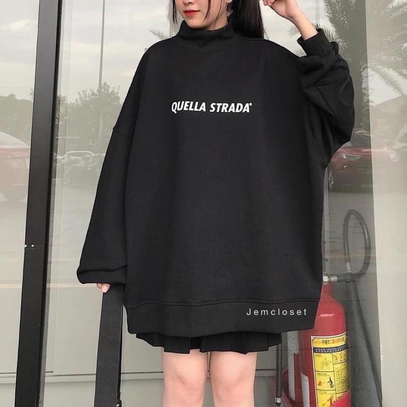 Áo hoodie dáng rộng phong cách Unisex QUELLA Teenxx 1 , Áo sweater nam nữ HOT