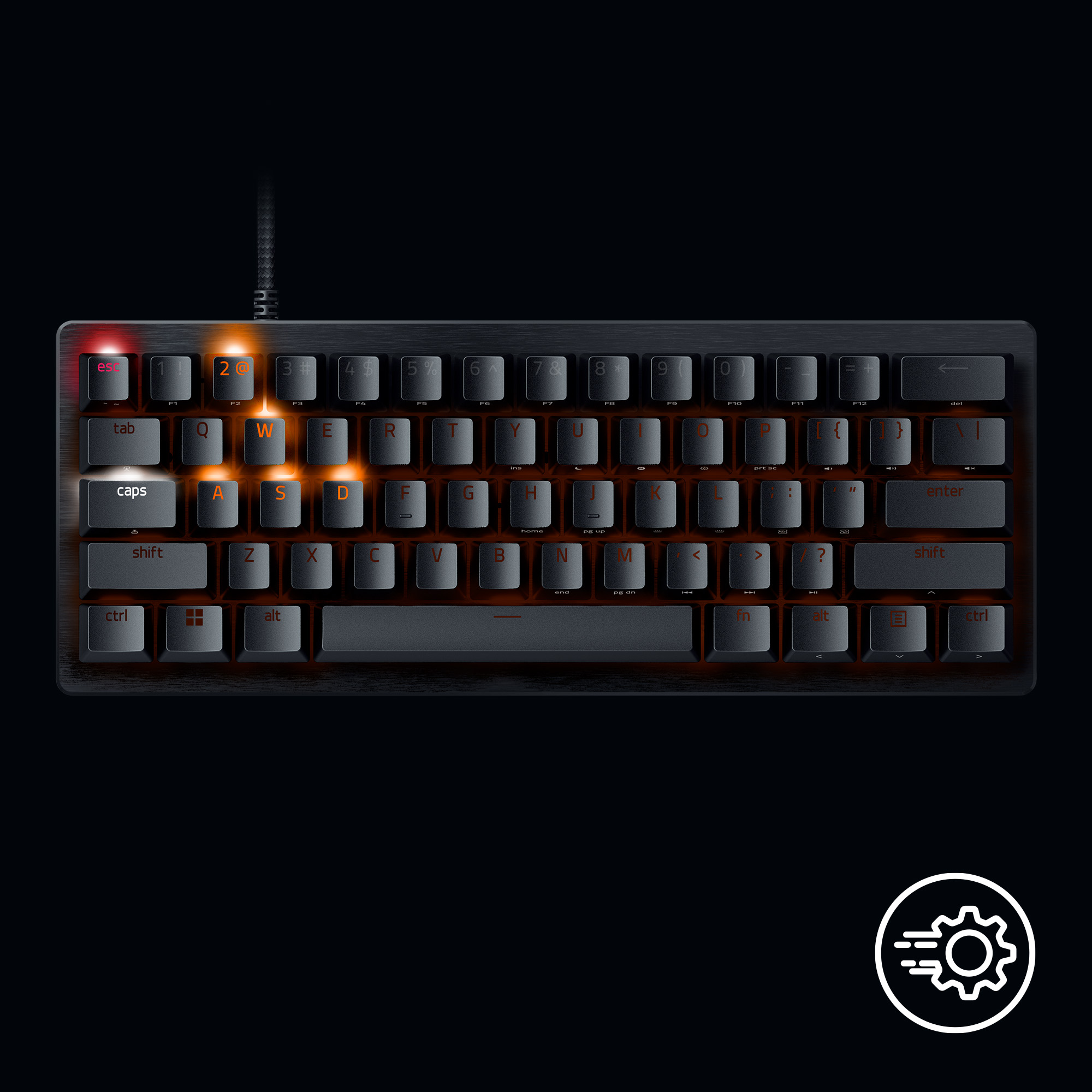 [NEW] Bàn phím máy tính Razer Huntsman V3 Pro Mini - 60% Analog Optical Esports Keyboard (Hàng chính hãng)