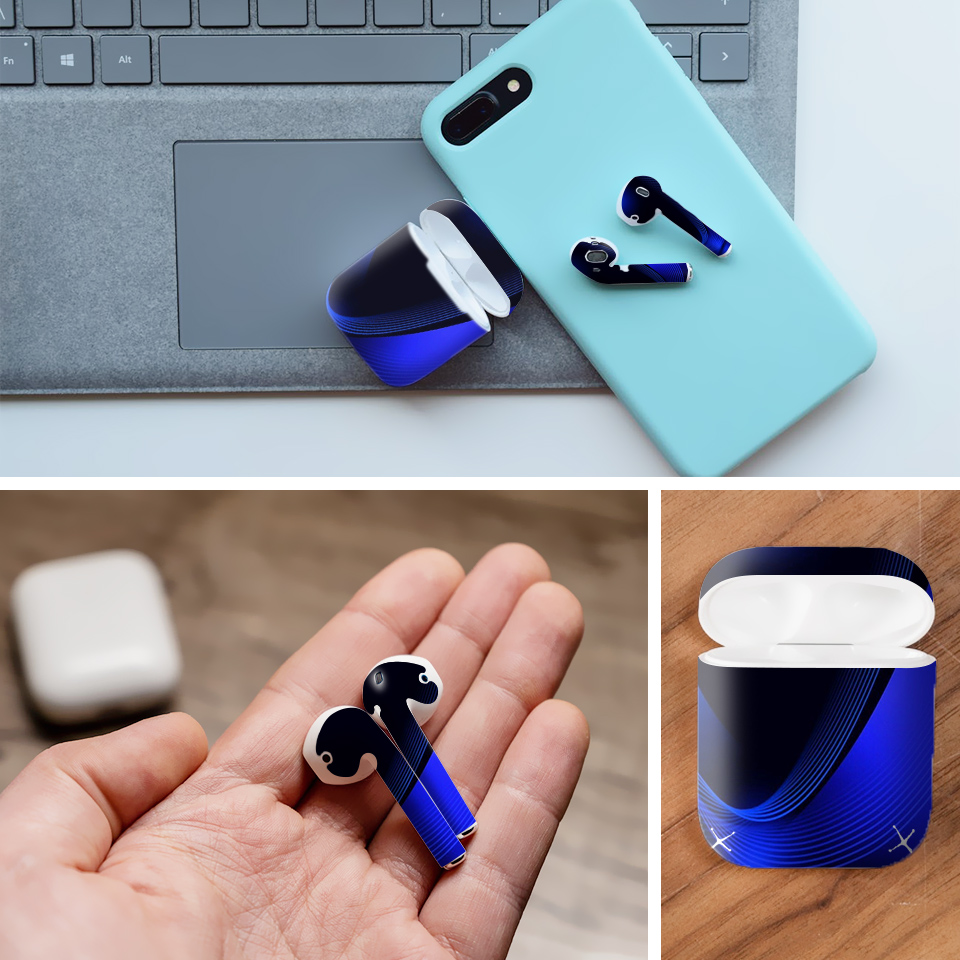 Miếng dán skin chống bẩn cho tai nghe AirPods in hình Họa tiết - HTx056 (bản không dây 1 và 2)