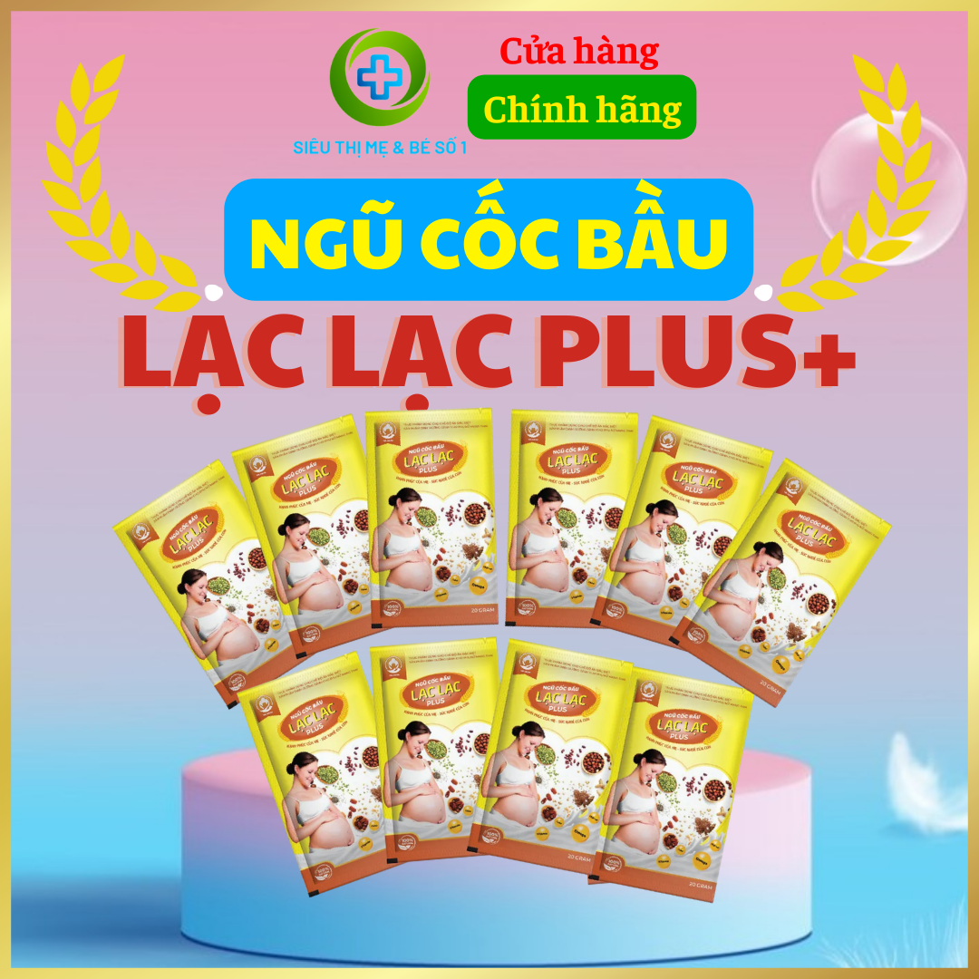 [QUÀ 30K] Ngũ cốc bầu Lạc Lạc Plus (Hộp/30 gói) - Không Đậu Nành, Siêu Dưỡng Chất Gấp Đôi Canxi, Bổ sung hạt Sachi, Siêu dinh dưỡng giúp thai nhi phát triển NCB01