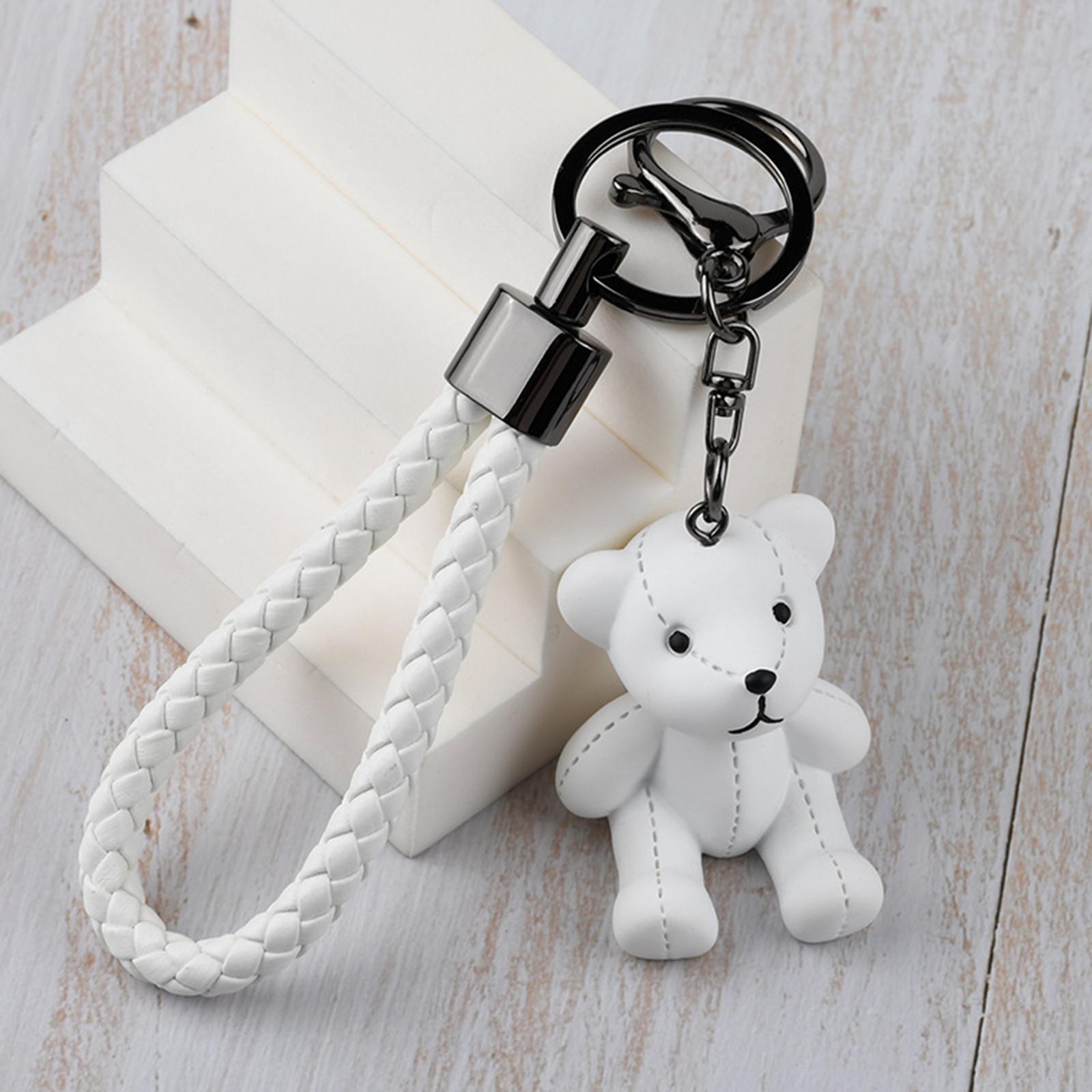 Bear Key Chain Pendant Resin Animal Pendant Creative Gift Car Bag Keychain