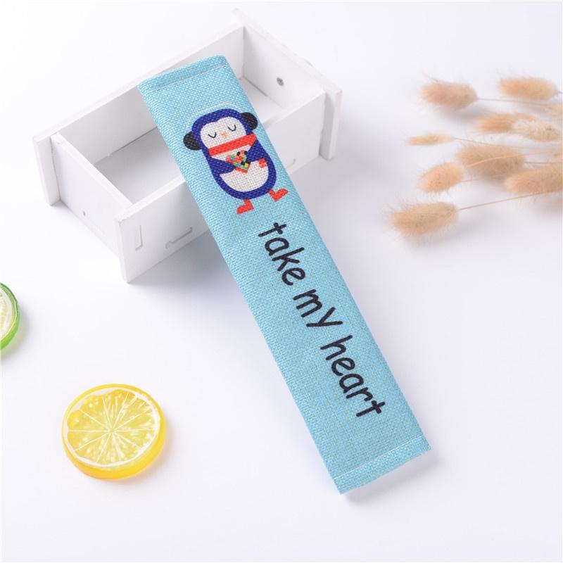 Vỏ Bọc Dây Đai An Toàn Xe Hơi Bằng Cotton Lanh In Họa Tiết Hoạt Hình Dễ Thương