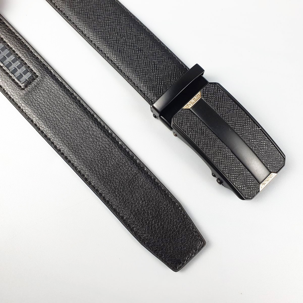 Thắt lưng nam dây nịt khóa trượt dây lưng chất liệu da bò Safiano 3 lớp thời trang thanh lịch phù hợp công sở BL118
