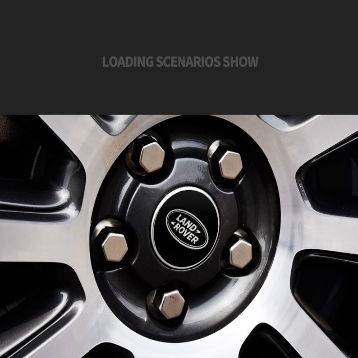 Logo chụp mâm, ốp lazang bánh xe ô tô Land Rover 62mm