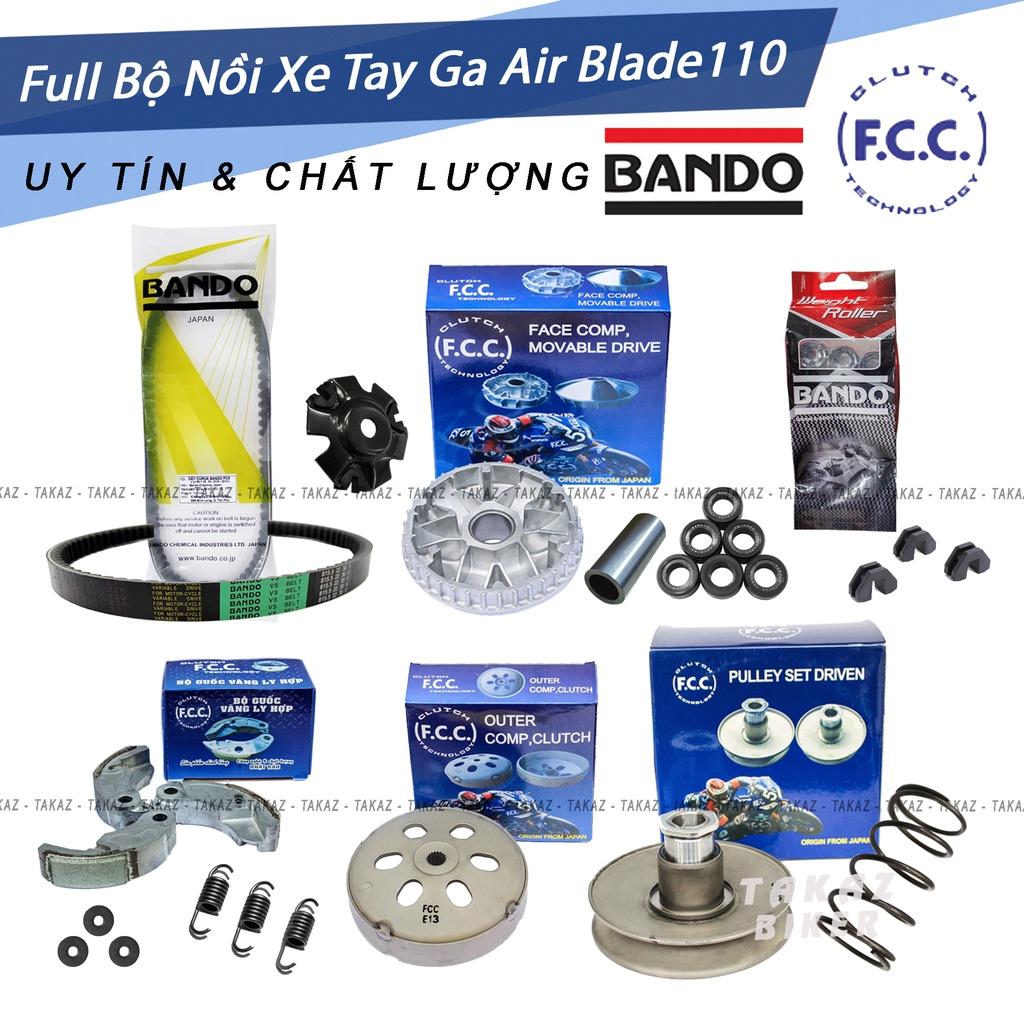 A8 Trọn bộ Full tất cả bộ nồi xe Air blade 110 đời 2007 - 2012 FCC có Pulley