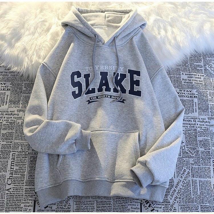 Áo Khoác Hoodies Nam Nữ From Unisex Có Nón Cổ Chui In Họa Tiết SLAKE Chống Nắng Siêu Đẹp Hot Trend