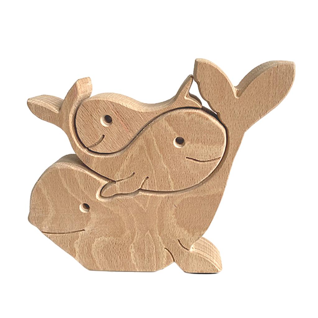 Wood Animal Decor Mother's Day Gift Wooden Desktop Decoration