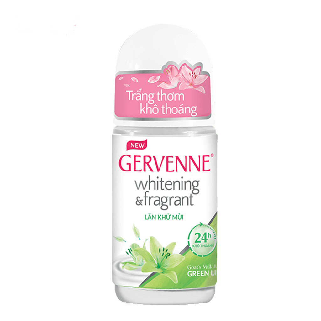 Sữa tắm trắng da Gervenne Green Lily 900gr+Tặng Lăn khử mùi trắng da Gervenne 50gr