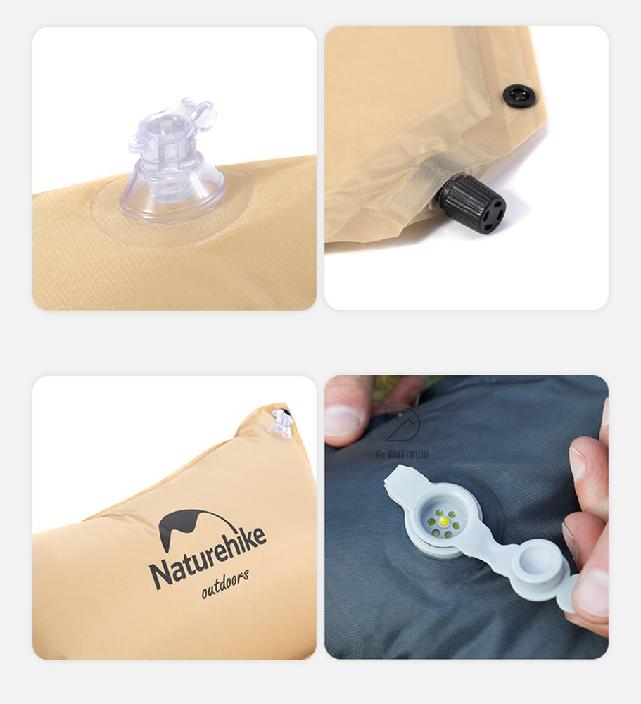 Đệm Hơi Liền Gối Một Người Naturehike Dành Cho Văn Phòng, Du Lịch, Dã Ngoại NH15Q002-D