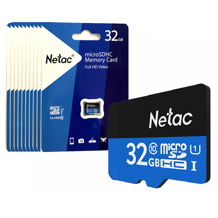 Thẻ Nhớ Micro SD Netac 32GB chuyên dùng cho camera IP - Hàng Chính Hãng