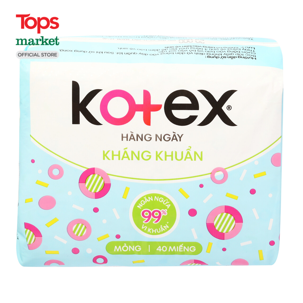 Băng vệ sinh Kotex mỏng 40 miếng giá tốt tại Bách hoá XANH