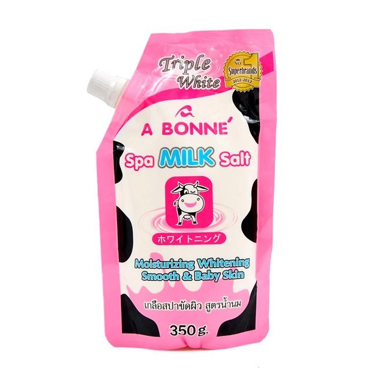 Combo 3 Bịch Muối tắm sữa bò tẩy tế bào chết A Bonne Spa Milk Salt Thái Lan (350gr*3)