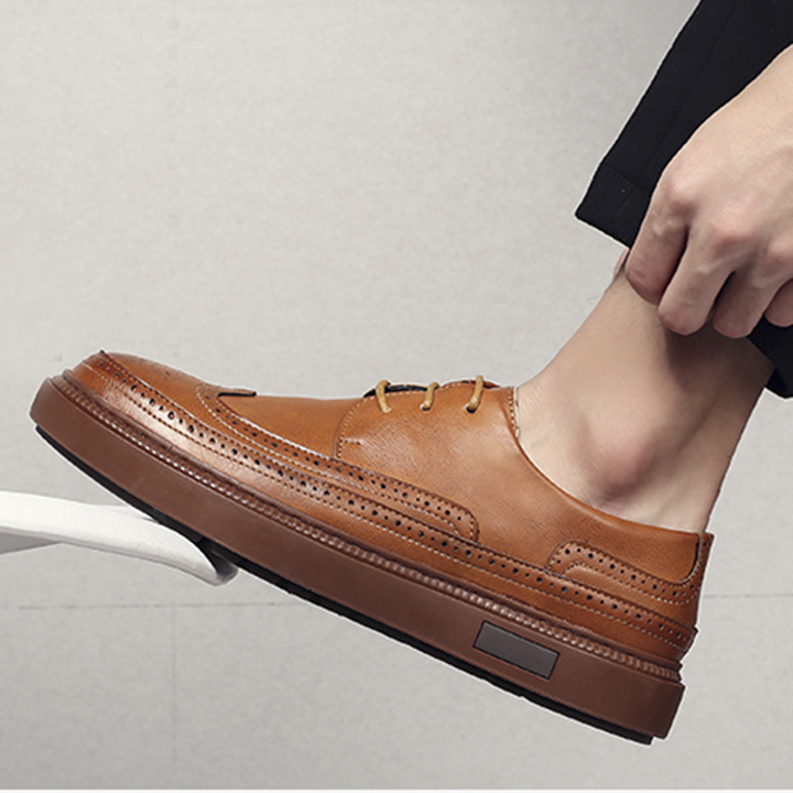 Giày Da Nam Kiểu Dáng Derby Đế Khâu Da Bò Mã 3073 - Bảo Hân Since 2016