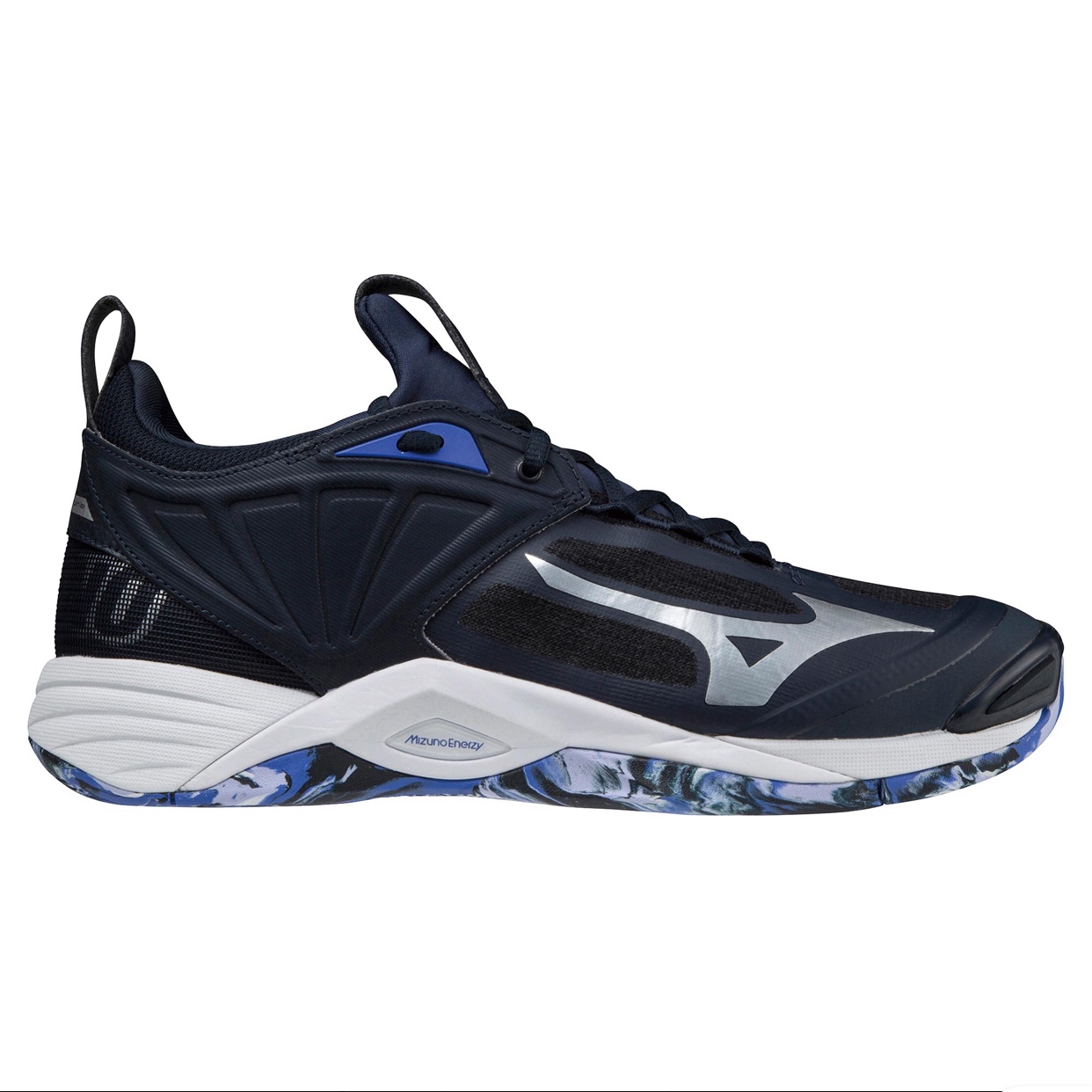 Giày bóng chuyền MIZUNO WAVE MOMENTUM 2 MID V1GA211702, giày cầu lông nam - tặng tất thể thao bendu chính hãng