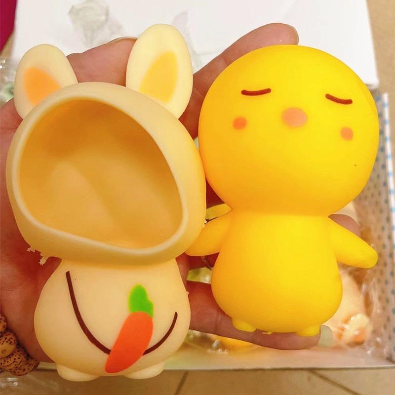 Squishy Mochi hình GÀ CON MỀM mềm dễ thương chân thực giảm stress co dãn đàn hồi ngộ nghĩnh bóp vui