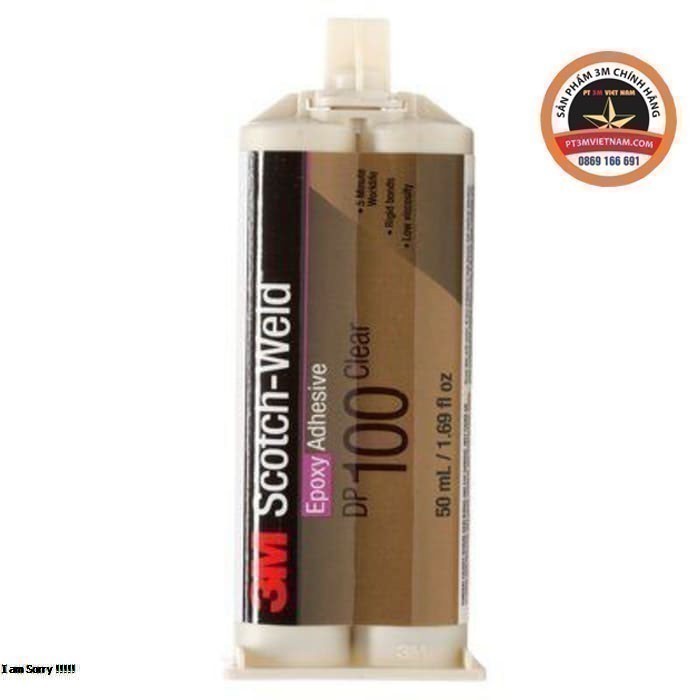 Keo dán 2 thành phần 3M epoxy adhesive DP100 plus clear