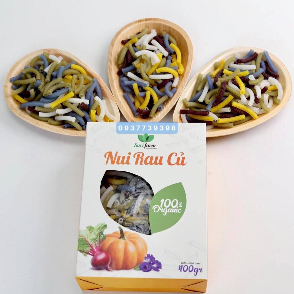 Nui Rau Củ Hữu Cơ hỏa tốc - Nui Cho Bé Ăn Dặm.Giàu Chất Xơ (400g)