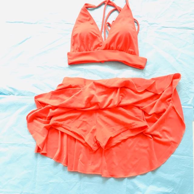 Set Bơi Nữ Áo Bikini Và Chân Váy