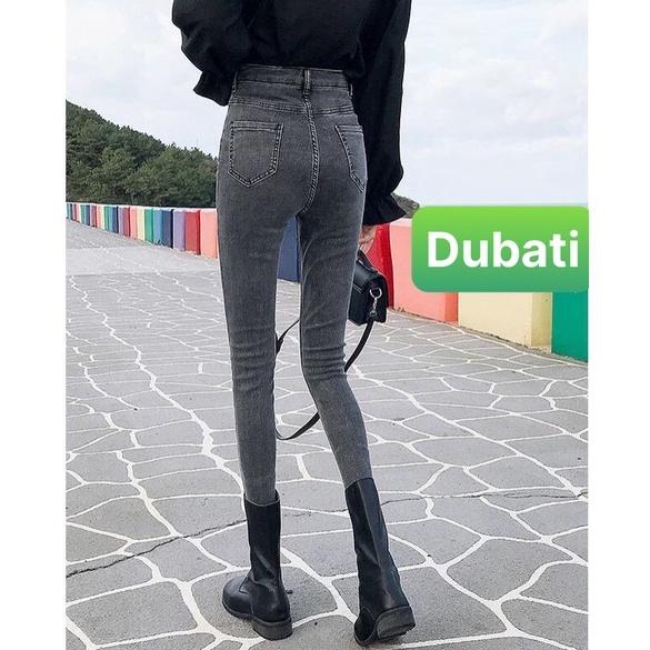 QUẦN JEAN NỮ CHẤT BÒ XÁM 2 CÚC LƯNG CAO NÂNG MÔNG DB-84 HOT MÙA HÈ -DUBATI FASHION