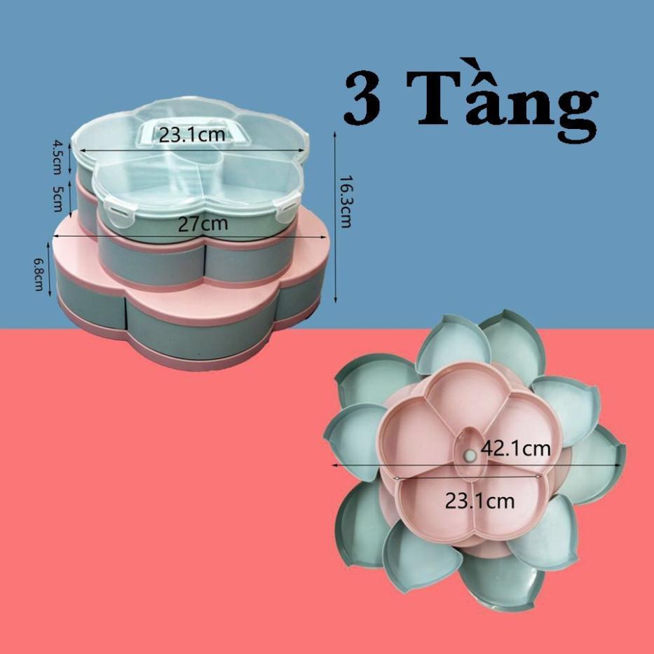 KHAY MỨT XOAY HÌNH CÁNH HOA TẾT 2021