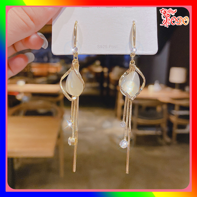 Bông tai trẻ trung kiểu dáng LI604 đính đá phong cách thanh lịch thích hợp đi dạo - [Thời Trang ToDo]