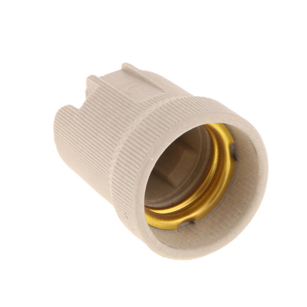 2x Heat Resistant Lamp Holder Socket Lighting for Light Bulb Down Light