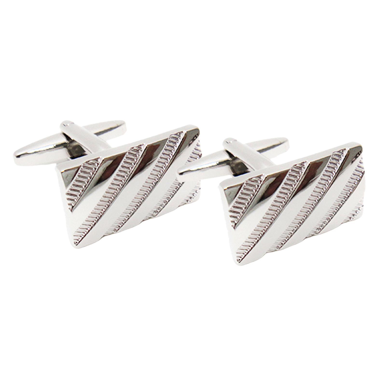 Rectangle Men Cufflinks Stylish for Wedding Anniversary Business