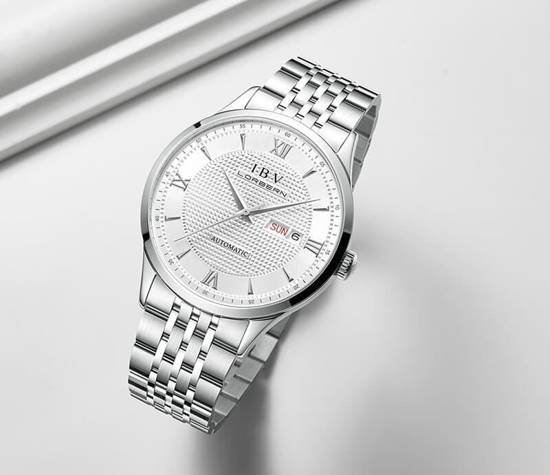 Đồng hồ nam chính hãng LORBERN IBV6019-7,Kính sapphire,chống xước,Chống nước,Đồng hồ cơ ,Bảo Hành 12 tháng,hàng mới 100%,thiết kế đơn giản và sang trọng