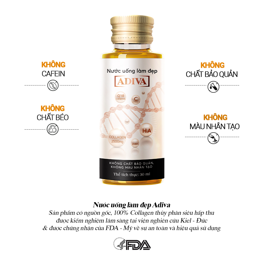 Combo 2 Hộp Collagen ADIVA +Tặng 1 Hộp Cùng Loại