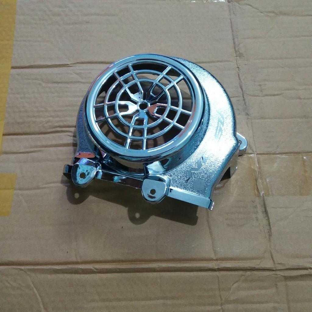 Combo 3 món che pô + bầu e + quạt gió mạ crom dành cho xe Vision 2014 - 2019
